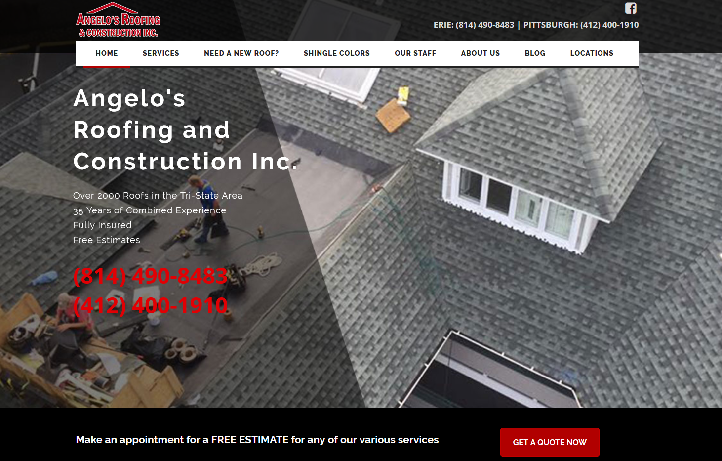 Angelos Roofing Concrete Leads